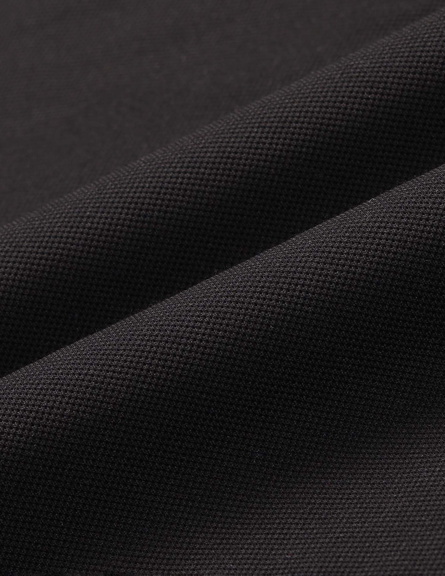 Horizontal Striped Modern Monochrome Polo Shirt