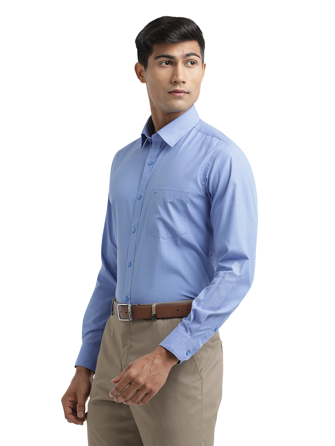 Blue Fil-a-Fil Solid Shirt