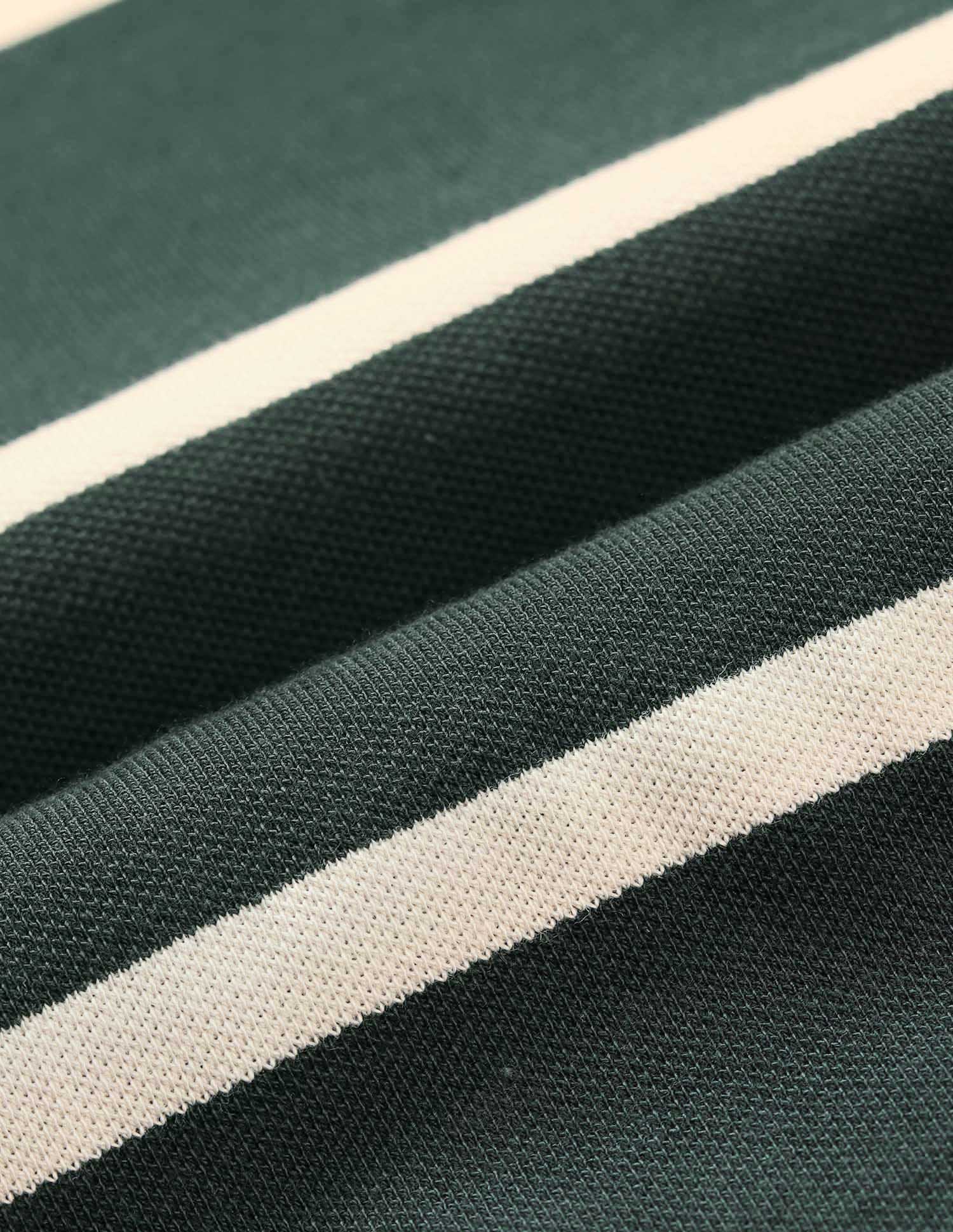 Horizontal Striped Working Holiday Polo Shirt