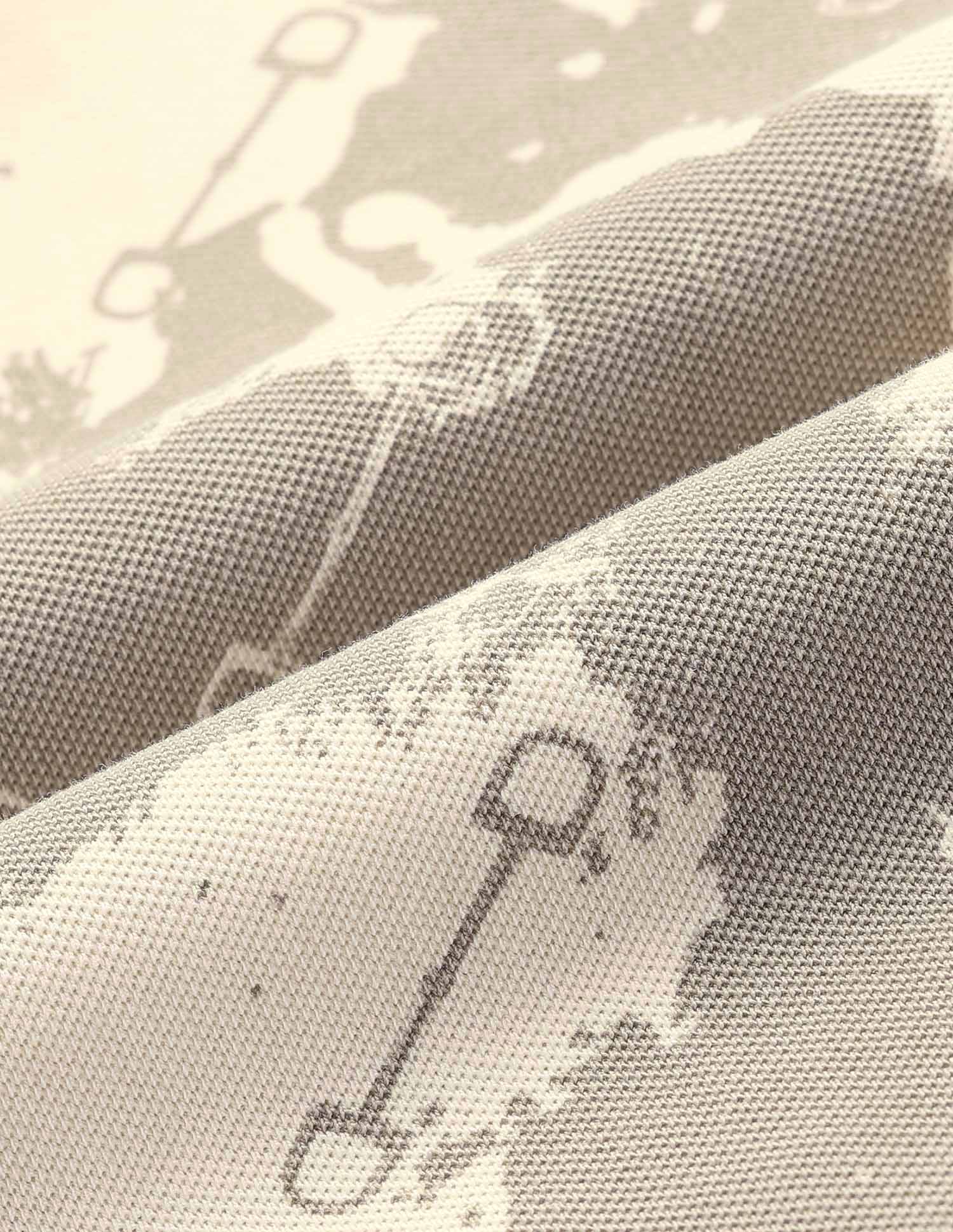 Abstract Printed Pure Cotton Polo Shirt