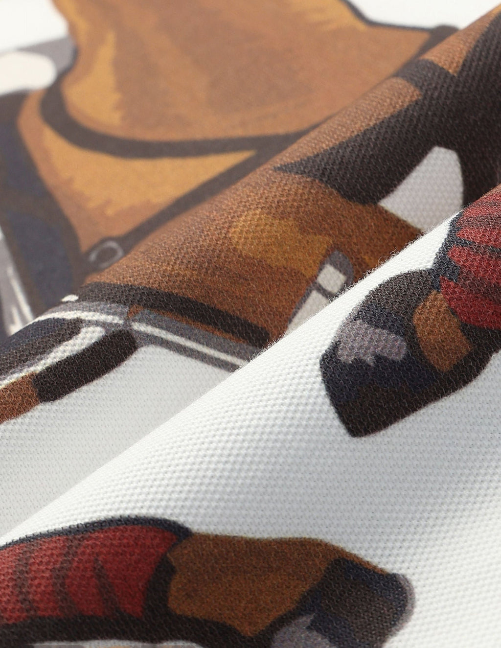 Graphic Print Muscle Fit Polo Shirt