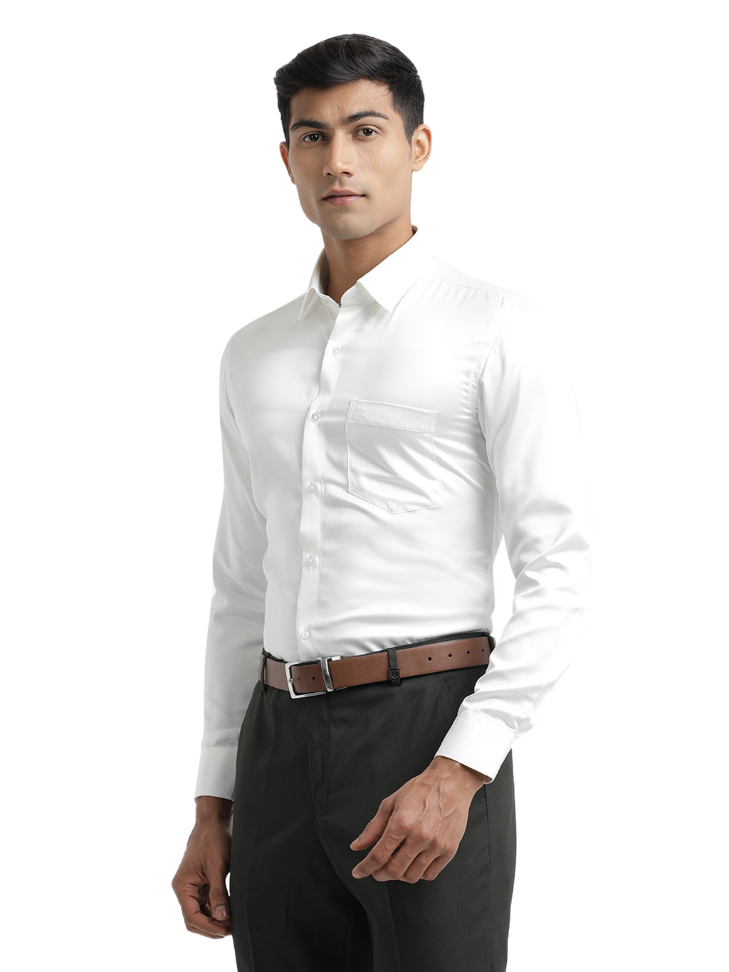 Off White Satin Premium Shirt