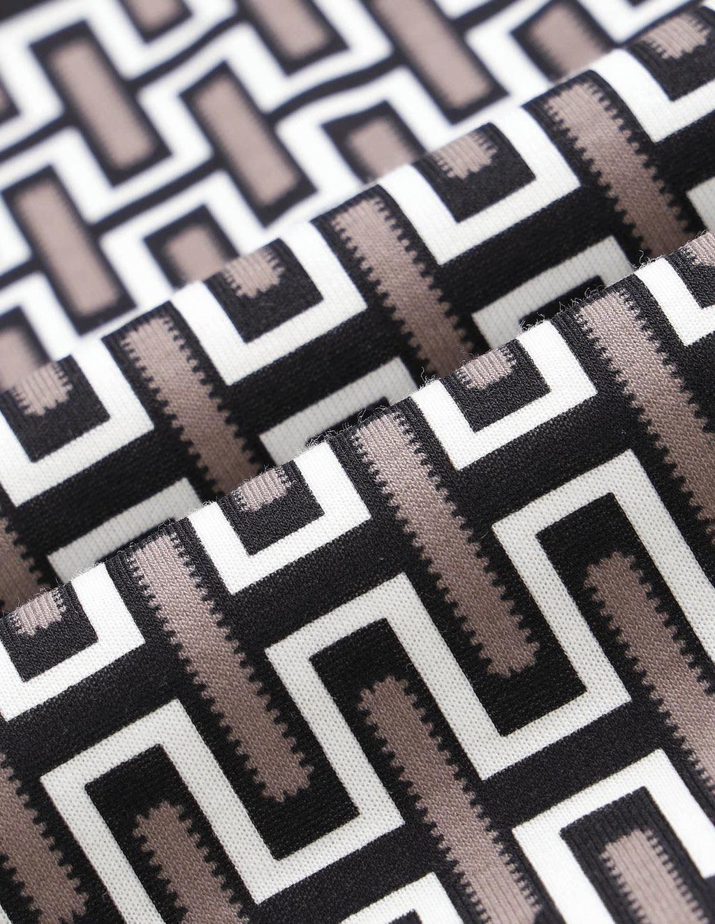 Geometric Printed Muscle Fit Polo Shirt