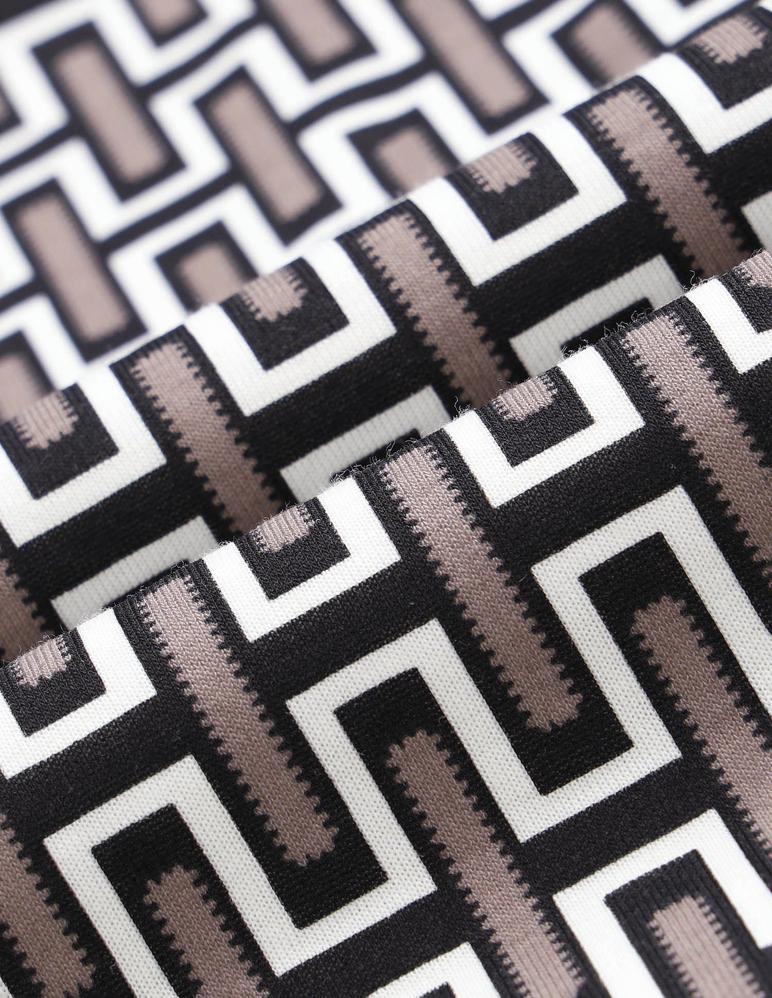 Geometric Printed Muscle Fit Polo Shirt