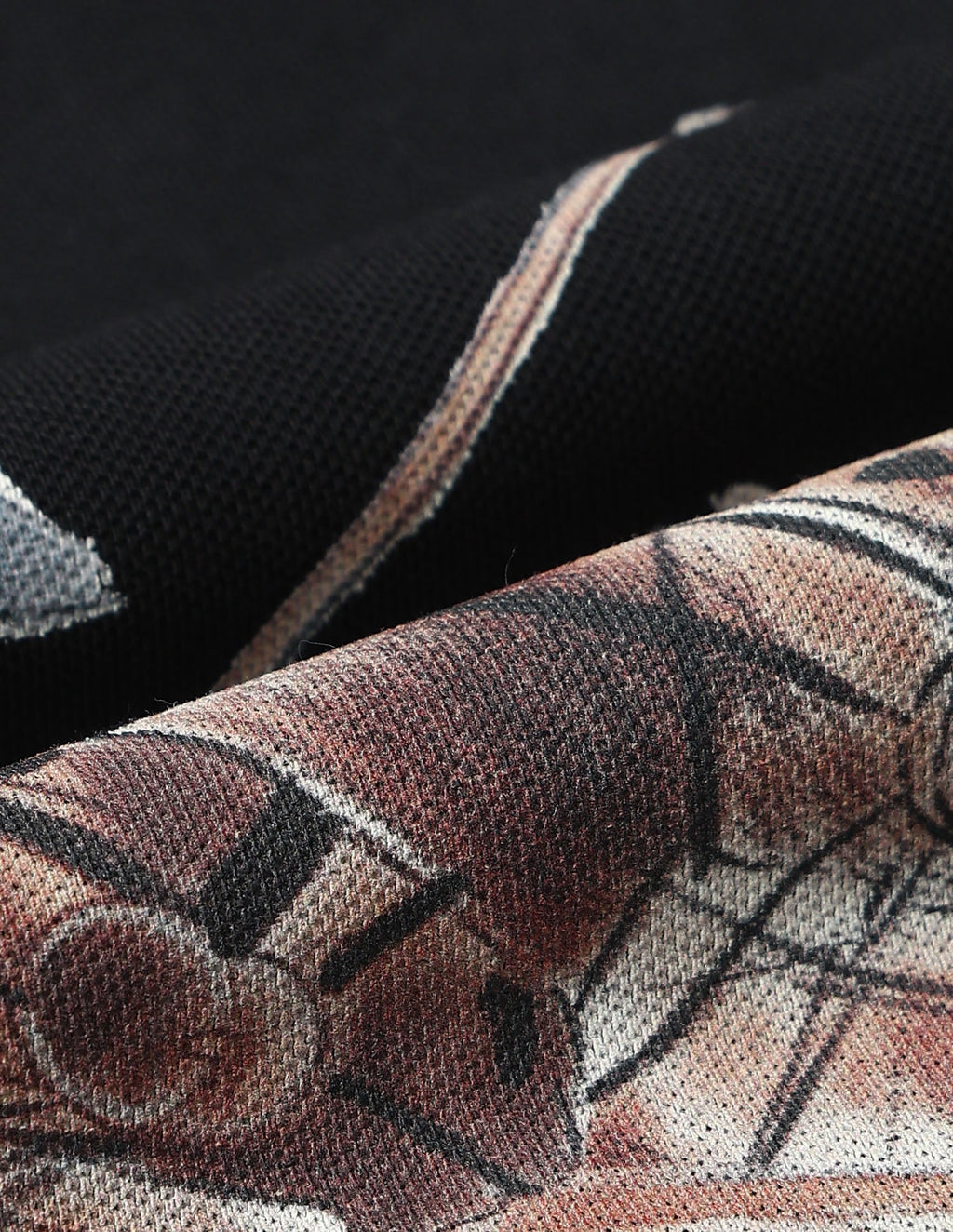 Muscle Fit Graphic Printed Polo Shirt