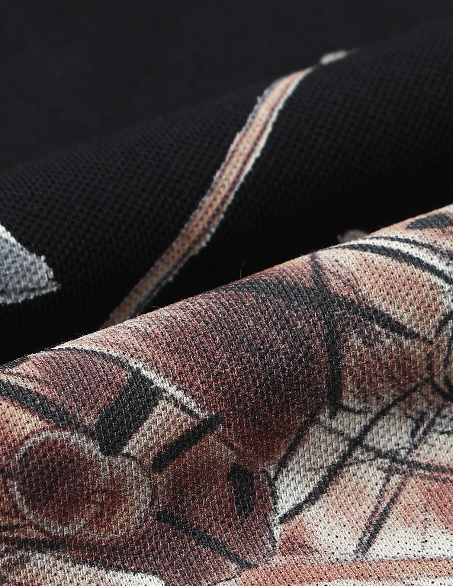 Muscle Fit Graphic Printed Polo Shirt