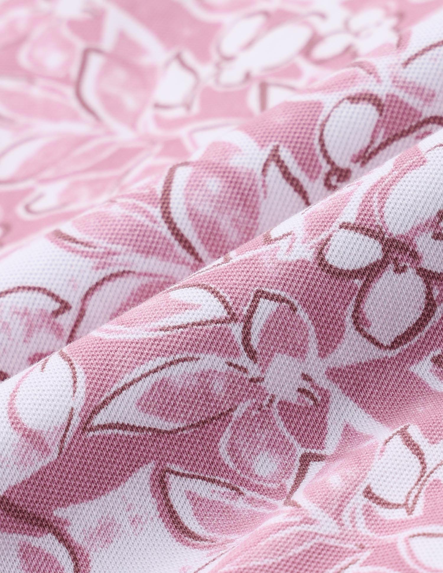 Floral Printed Work and Wander Polo Shirt