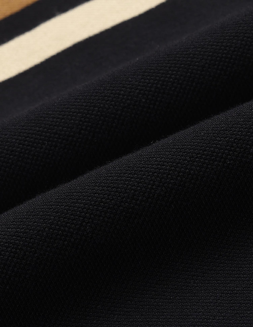 Horizontal Striped Modern Monochrome Polo Shirt