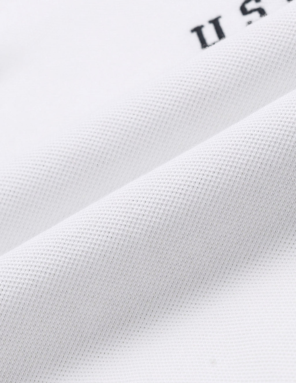 Brand Embroidered Pique Polo Shirt