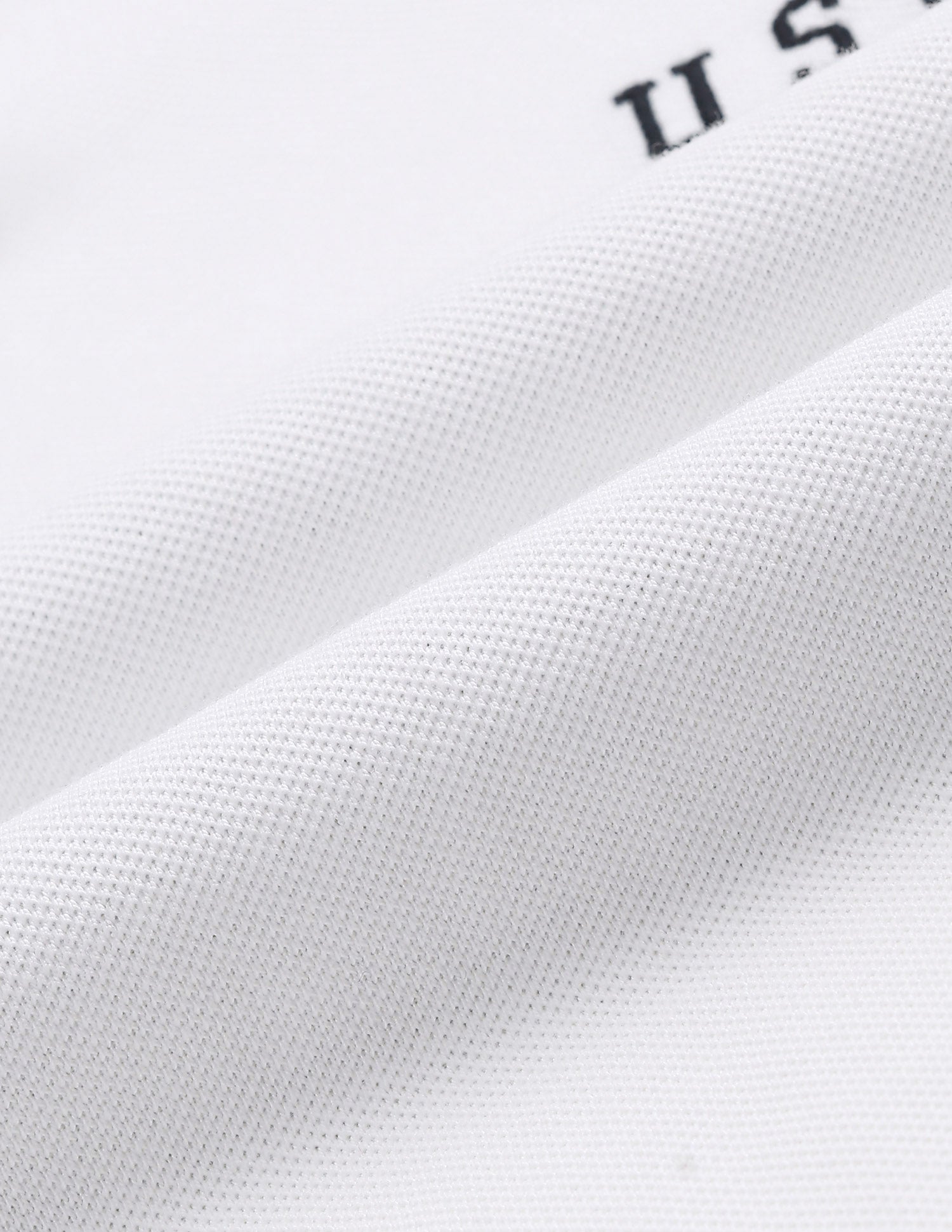 Brand Embroidered Pique Polo Shirt