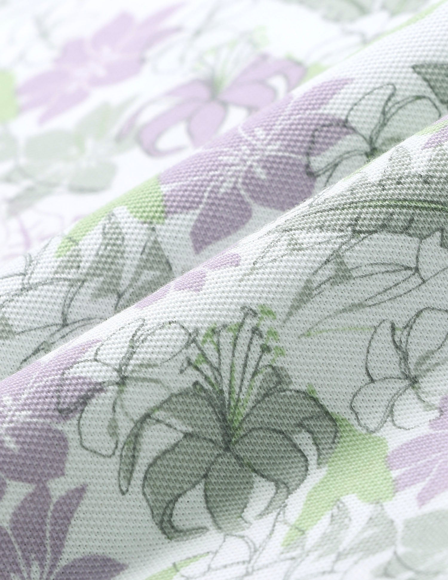 Floral Printed Slim Fit Polo Shirt