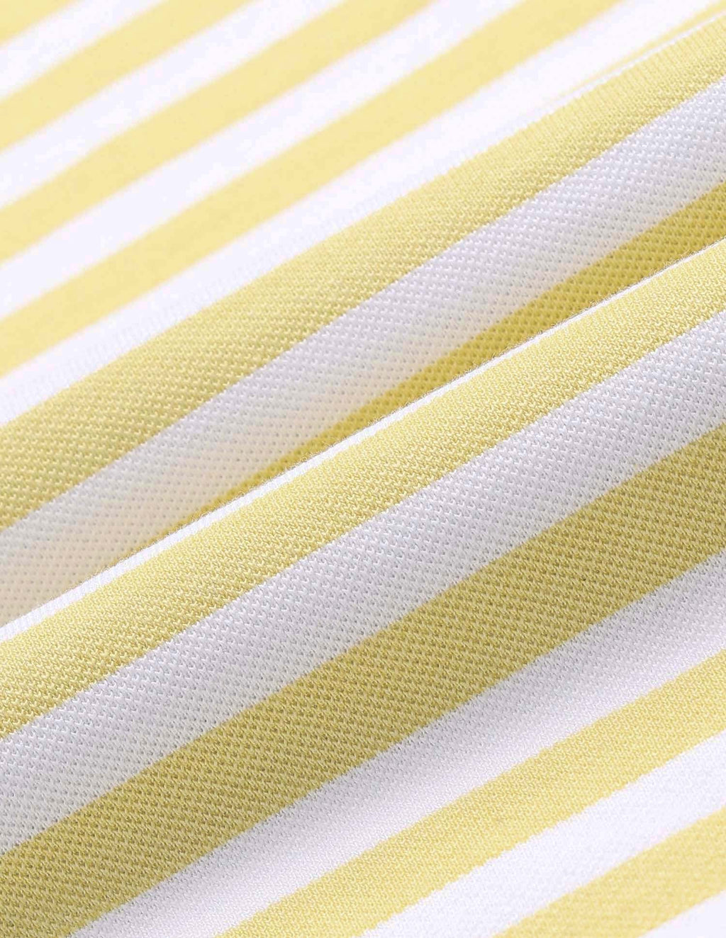 Horizontal Striped Pure Cotton Polo Shirt