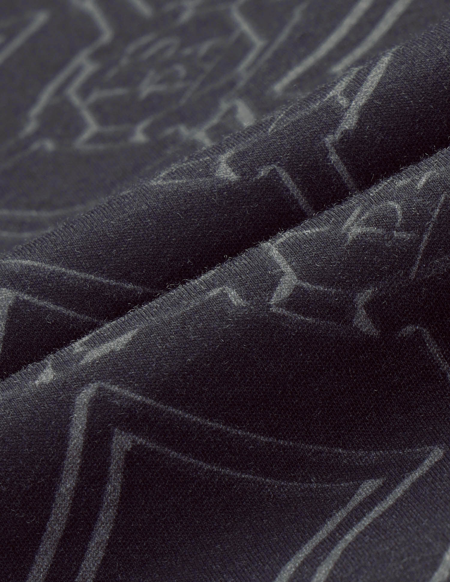 Geometric Printed Muscle Fit Polo shirt