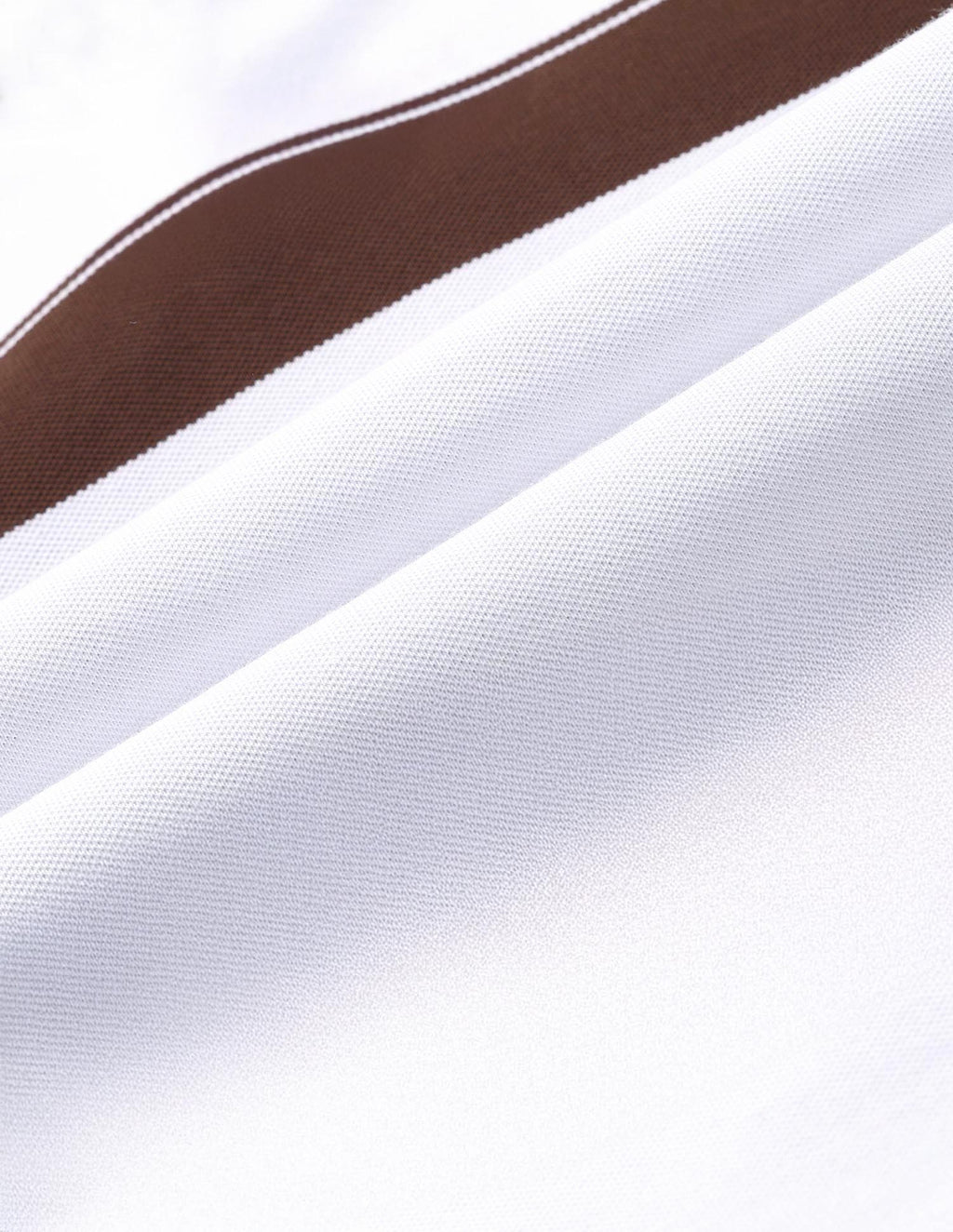 Horizontal Striped Modern Monochrome Polo Shirt