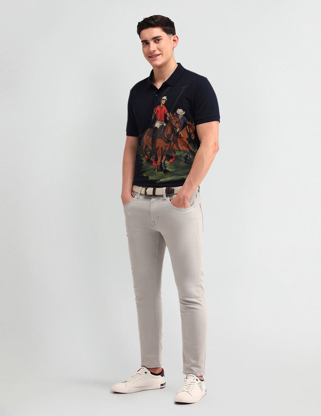 Outdoor Muscle Fit Brand Polo Shirt