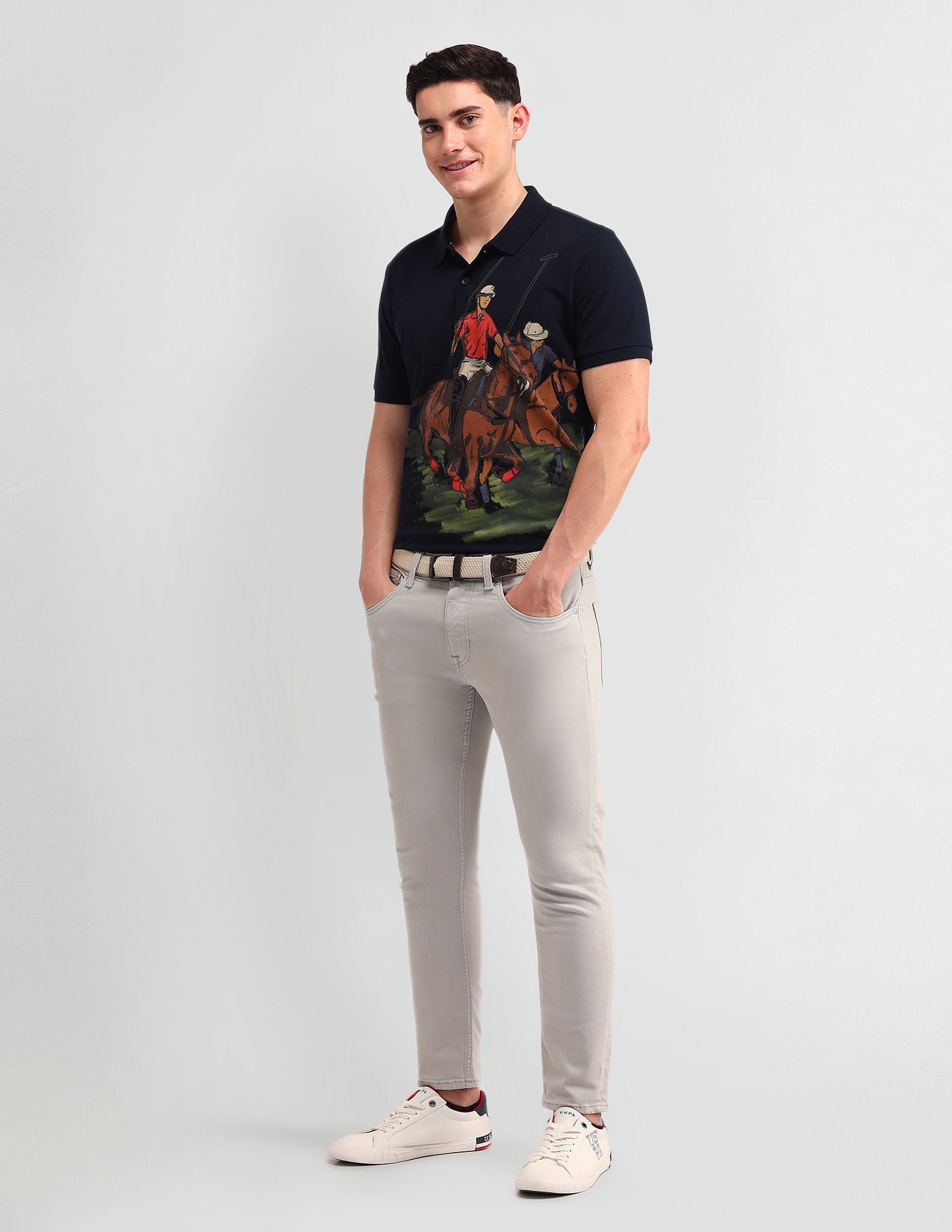 Outdoor Muscle Fit Brand Polo Shirt