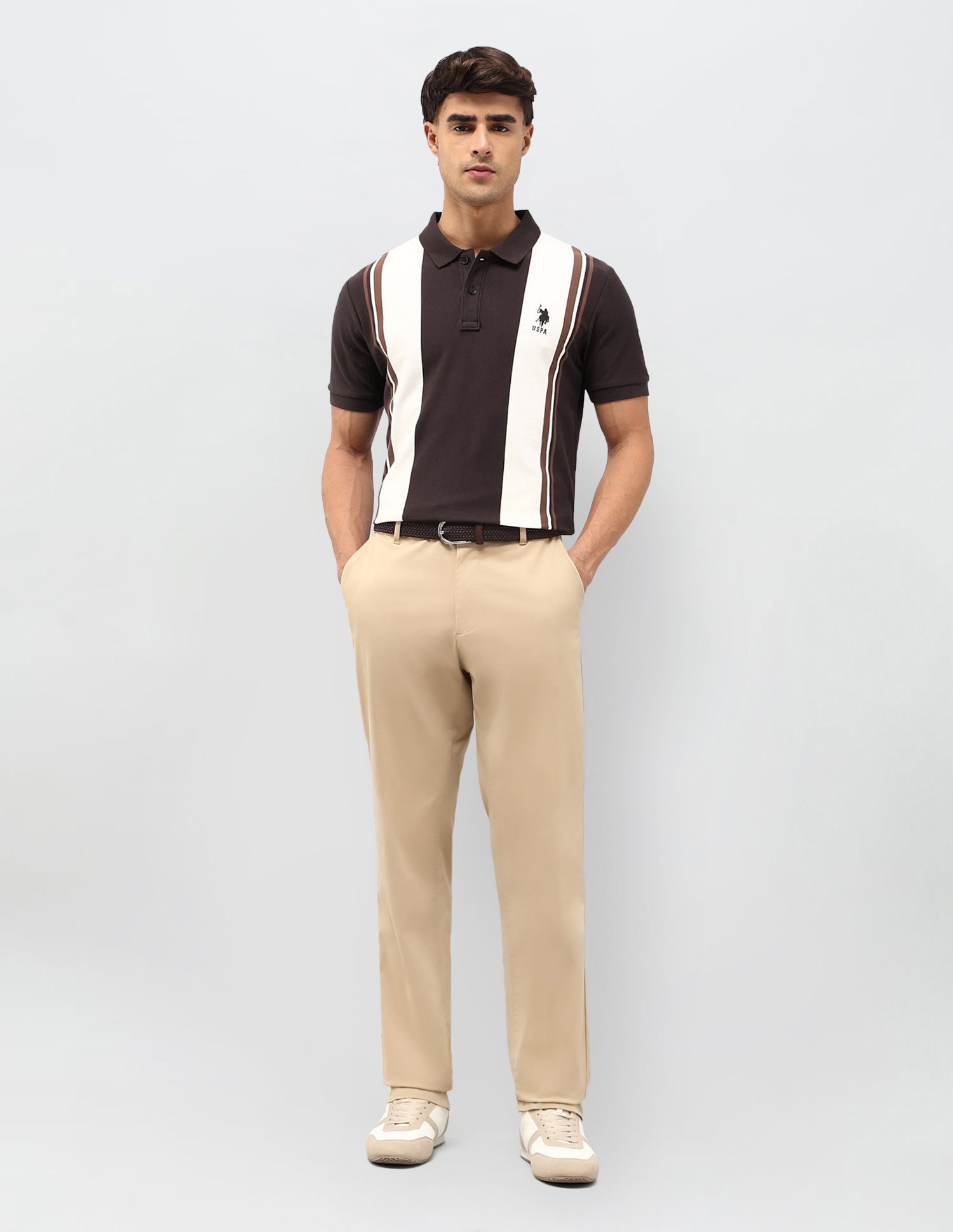 Colorblocked Regular Fit Polo Shirt