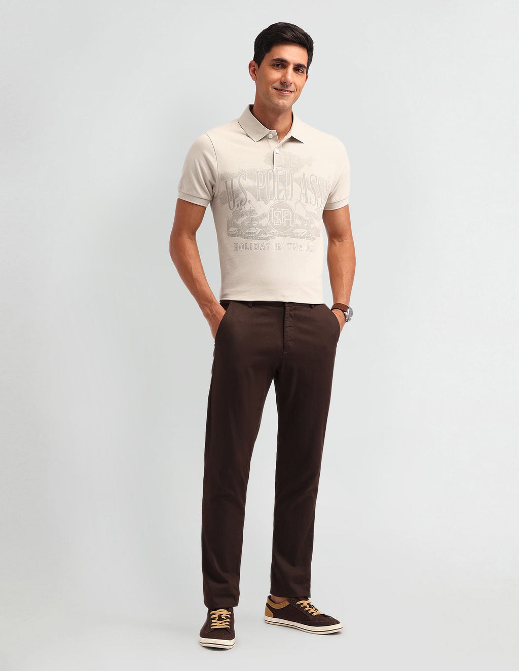 Outdoor Muscle Fit Brand Polo Shirt