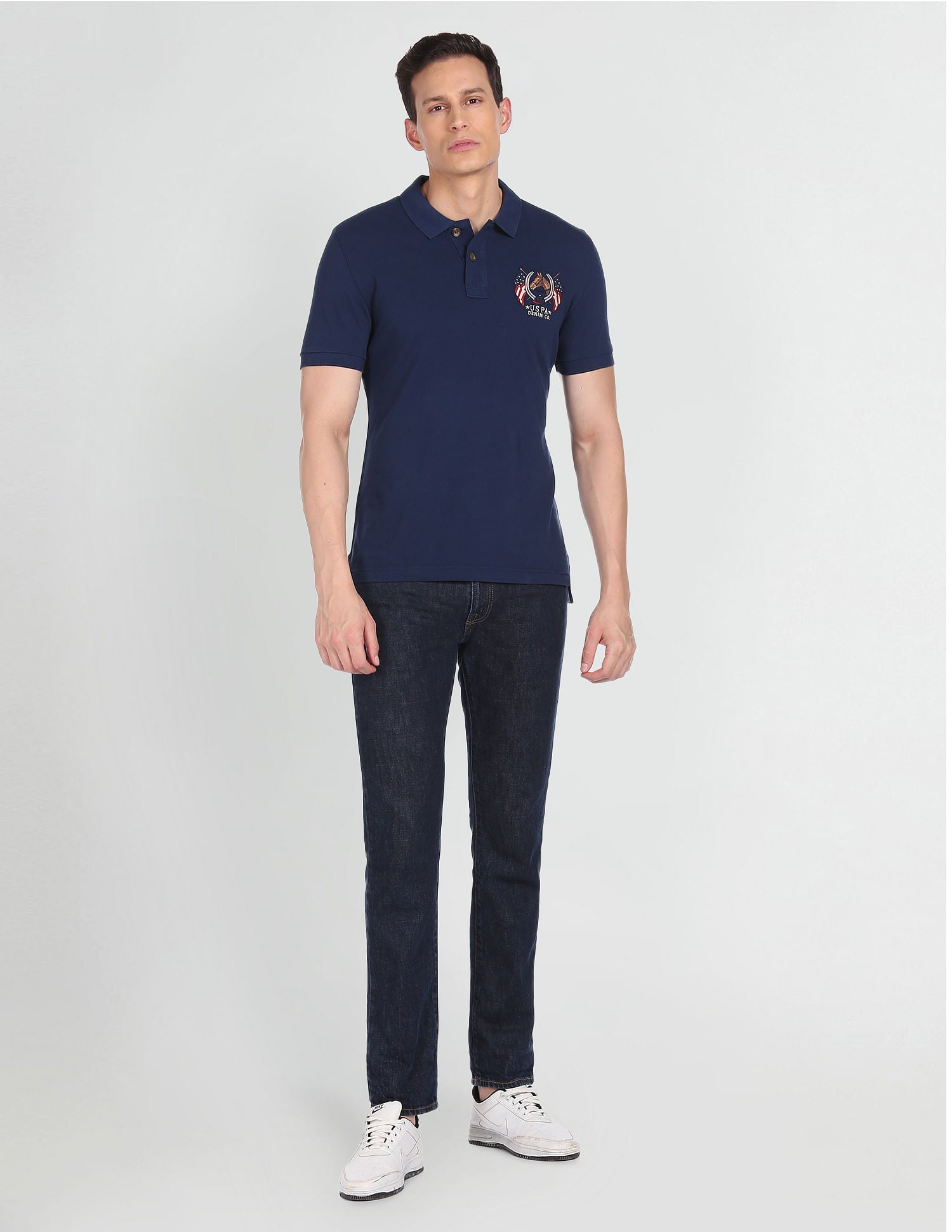 Cotton Solid Polo Shirt