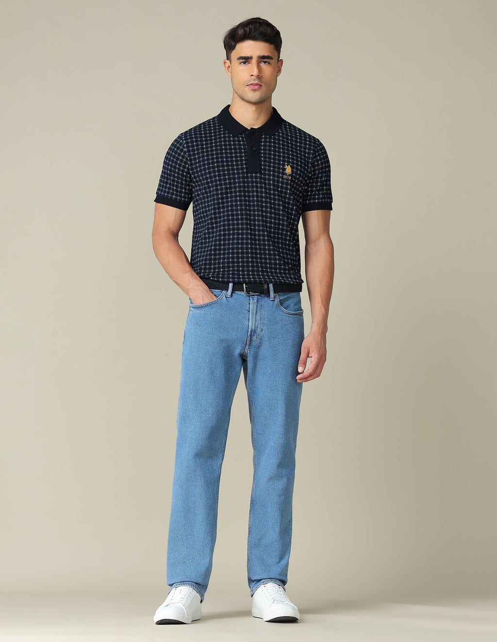 All-Over Printed Regular Fit Polo Shirt
