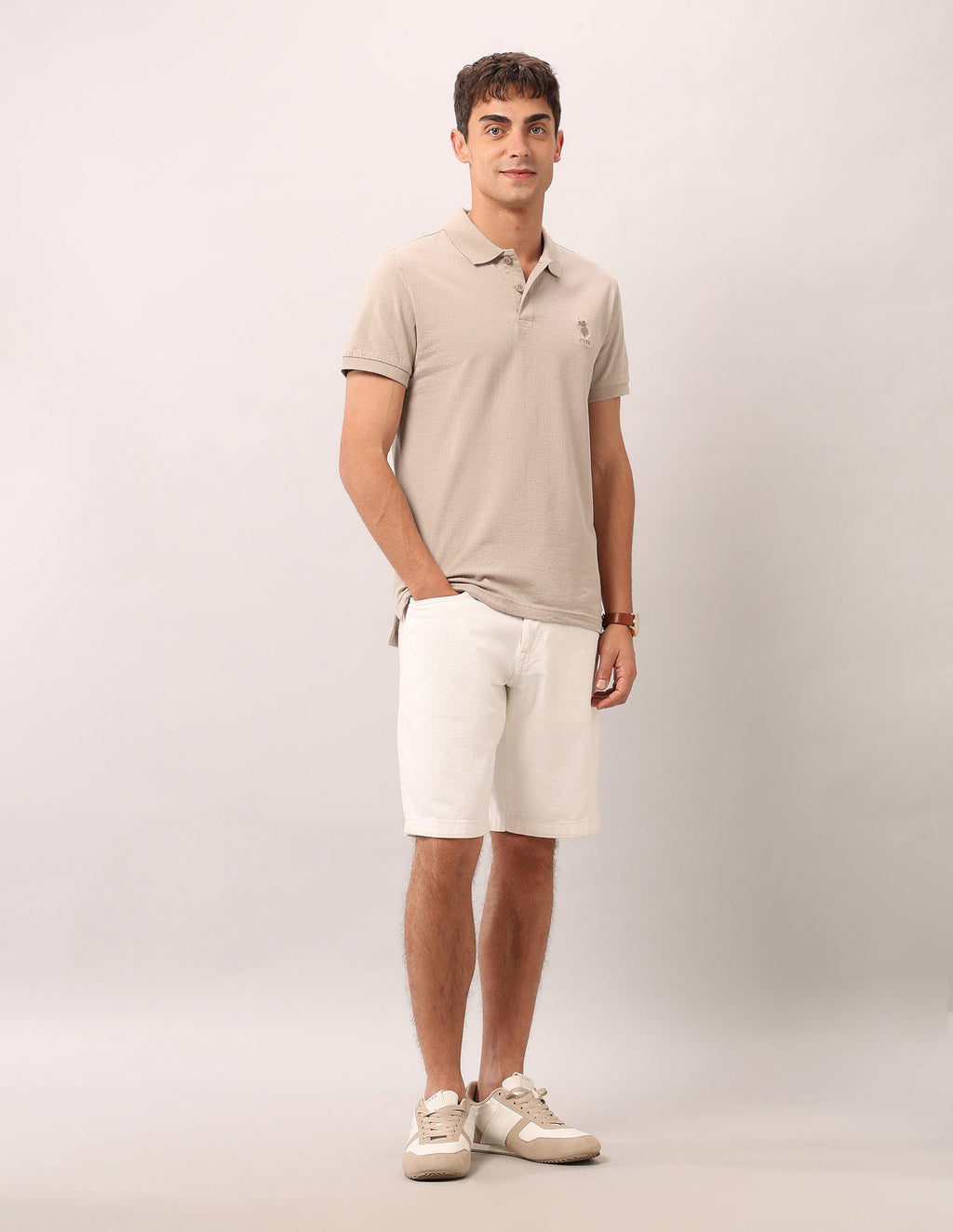 Muscle Fit Work And Wander Polo Shirt