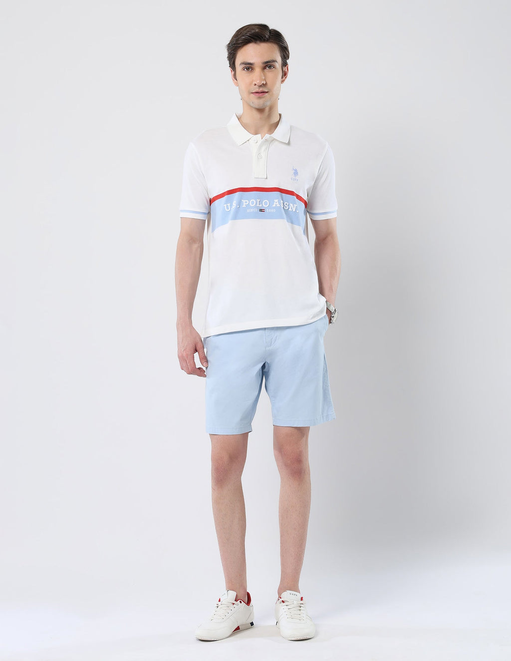 Brand Embroidered 135 Anniversary Polo Shirt