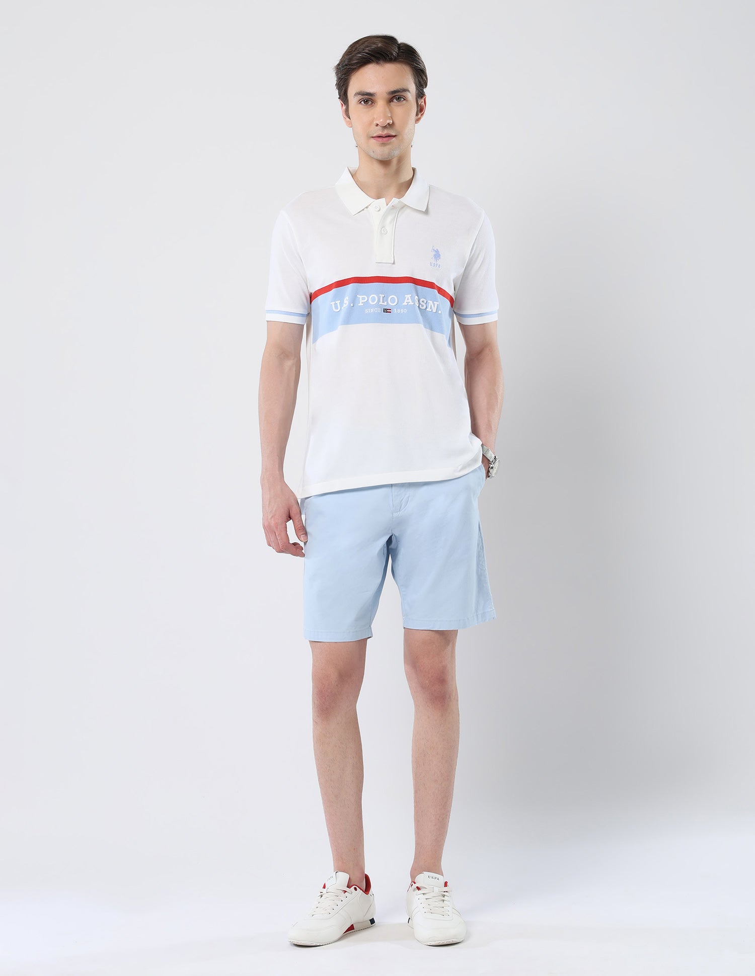 Brand Embroidered 135 Anniversary Polo Shirt