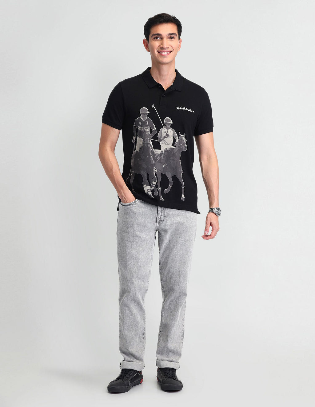 Outdoor Muscle Fit Brand Polo Shirt