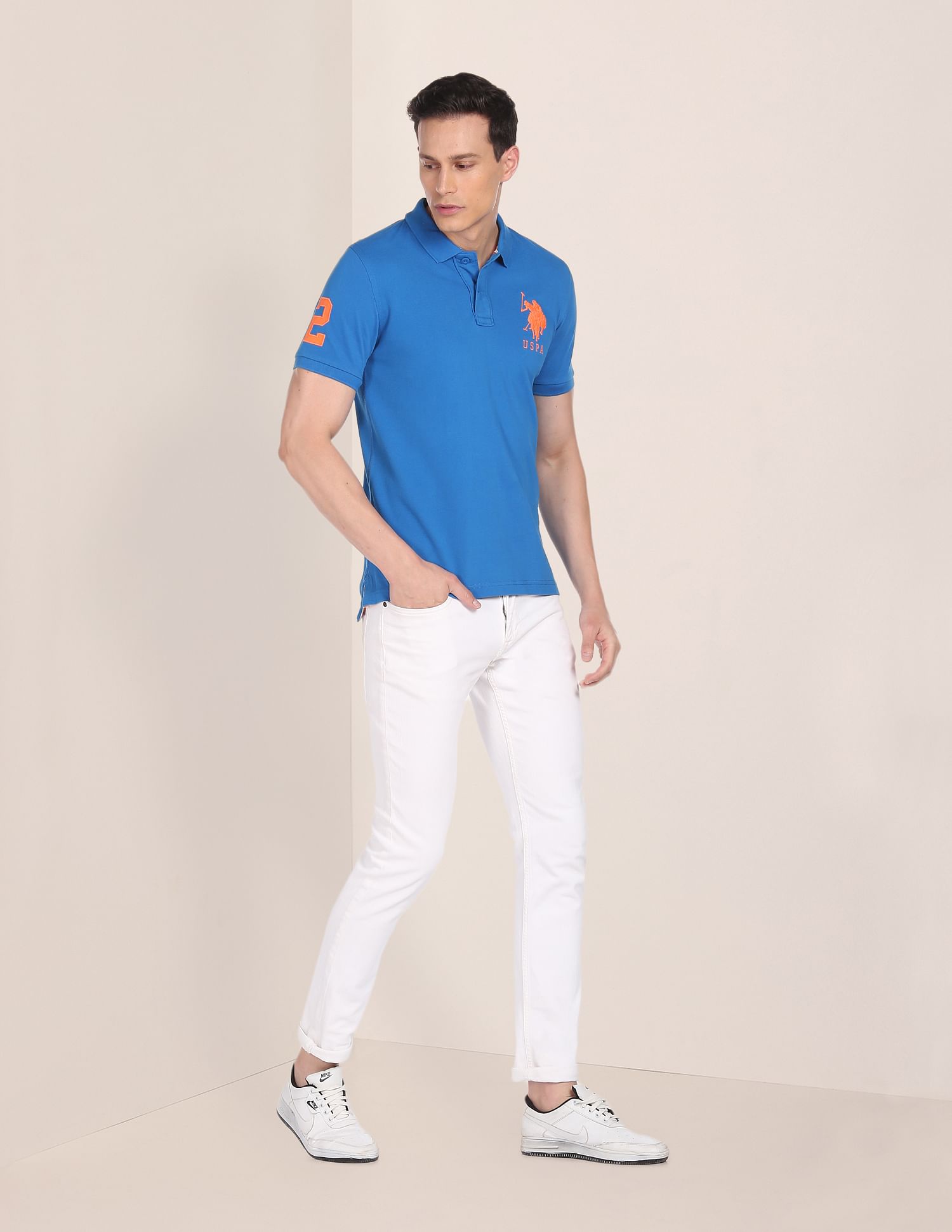Compact Cotton Logo Polo Shirt