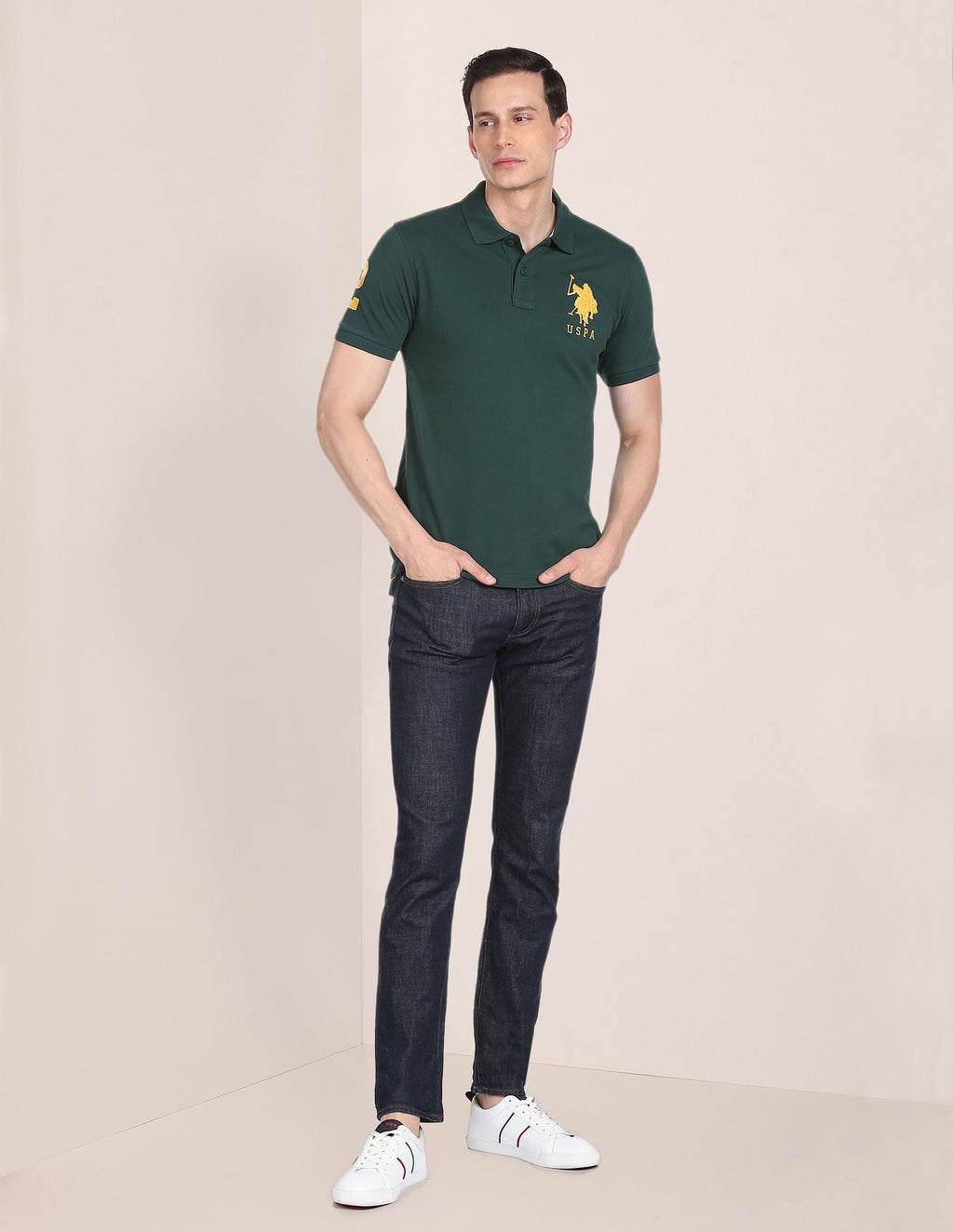 Compact Cotton Logo Polo Shirt
