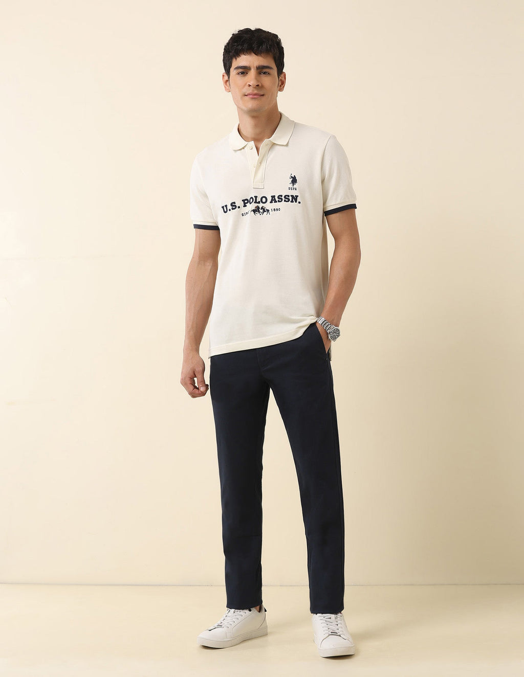 Brand Embroidered Summer Splash Polo Shirt