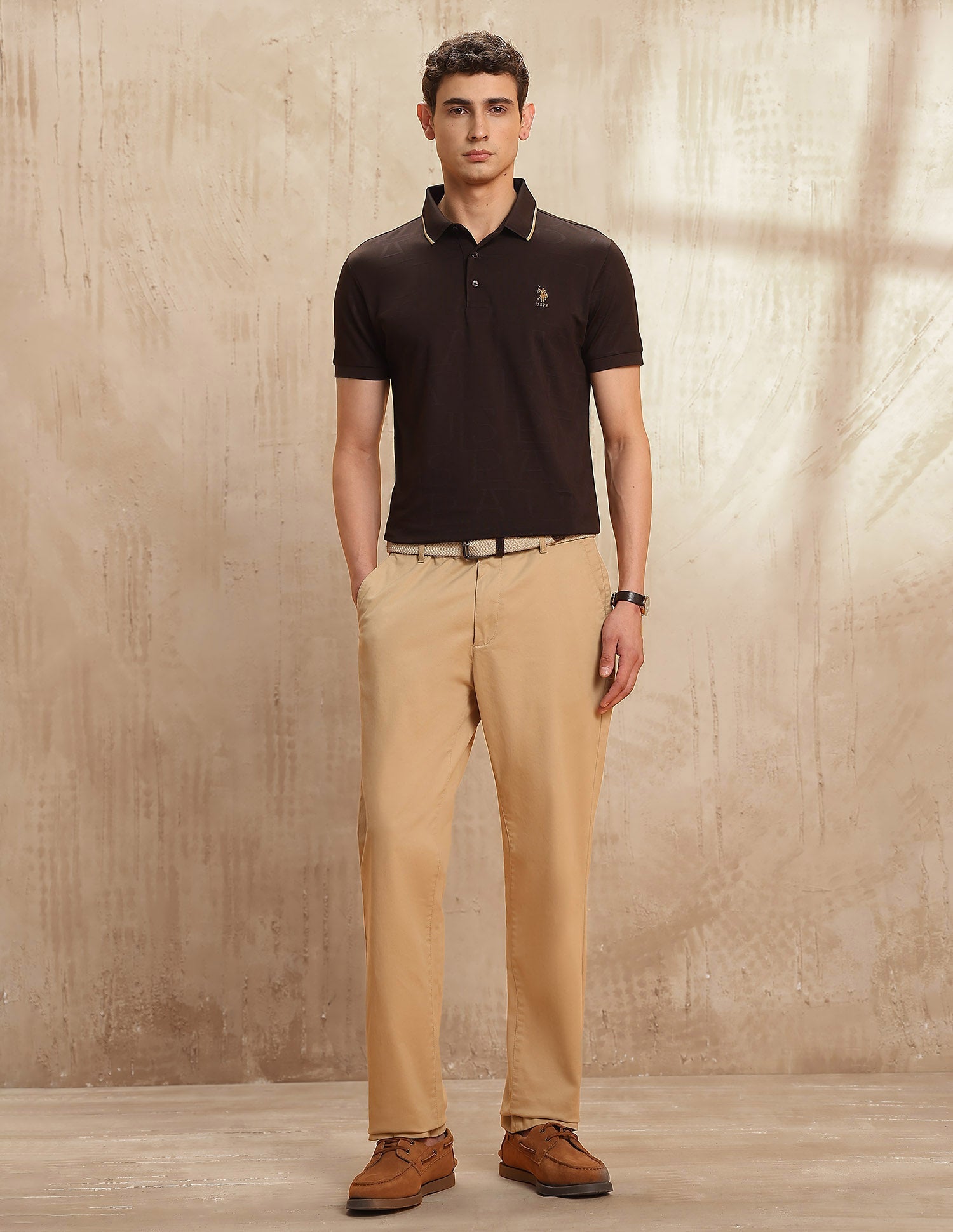 Brand Self Regular Fit Polo Shirt