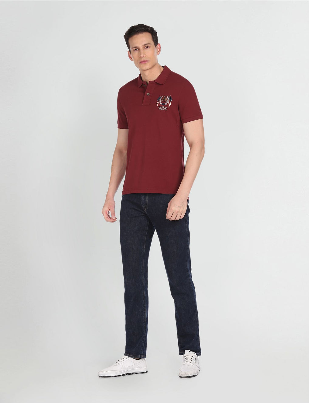 Cotton Solid Polo Shirt