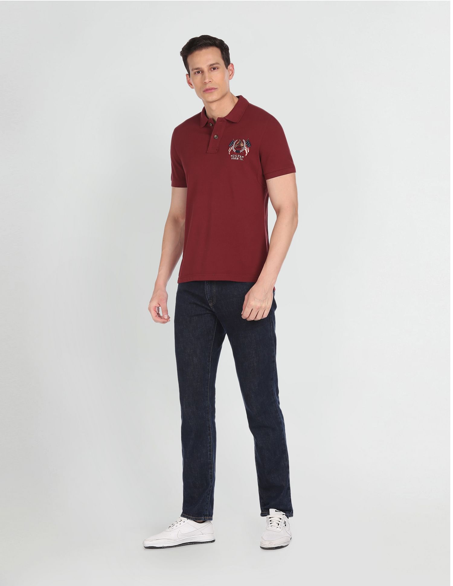 Cotton Solid Polo Shirt