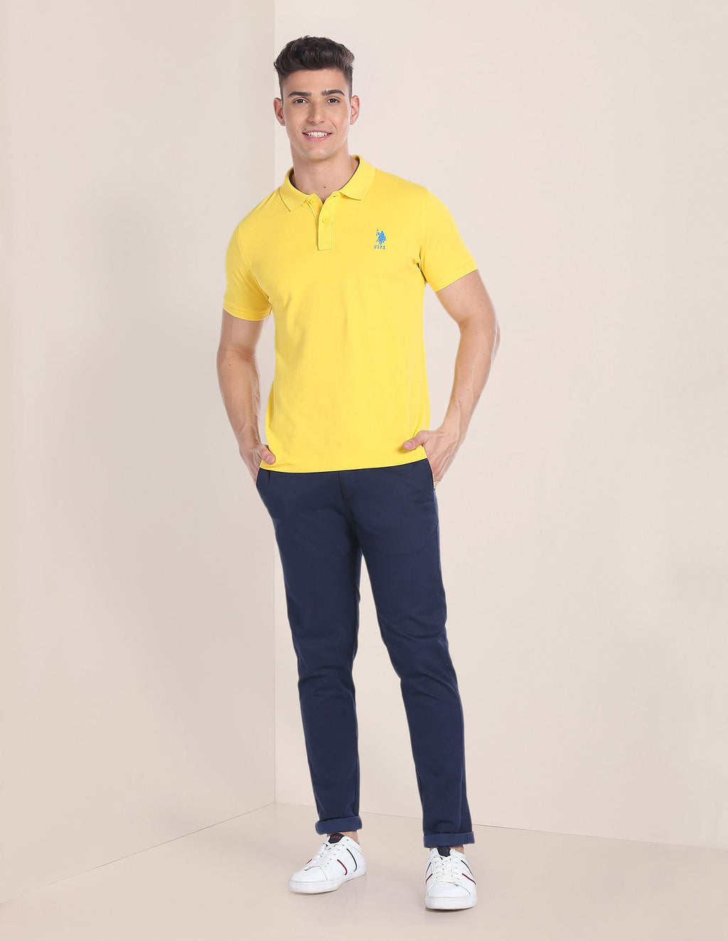 Cotton Solid Polo Shirt