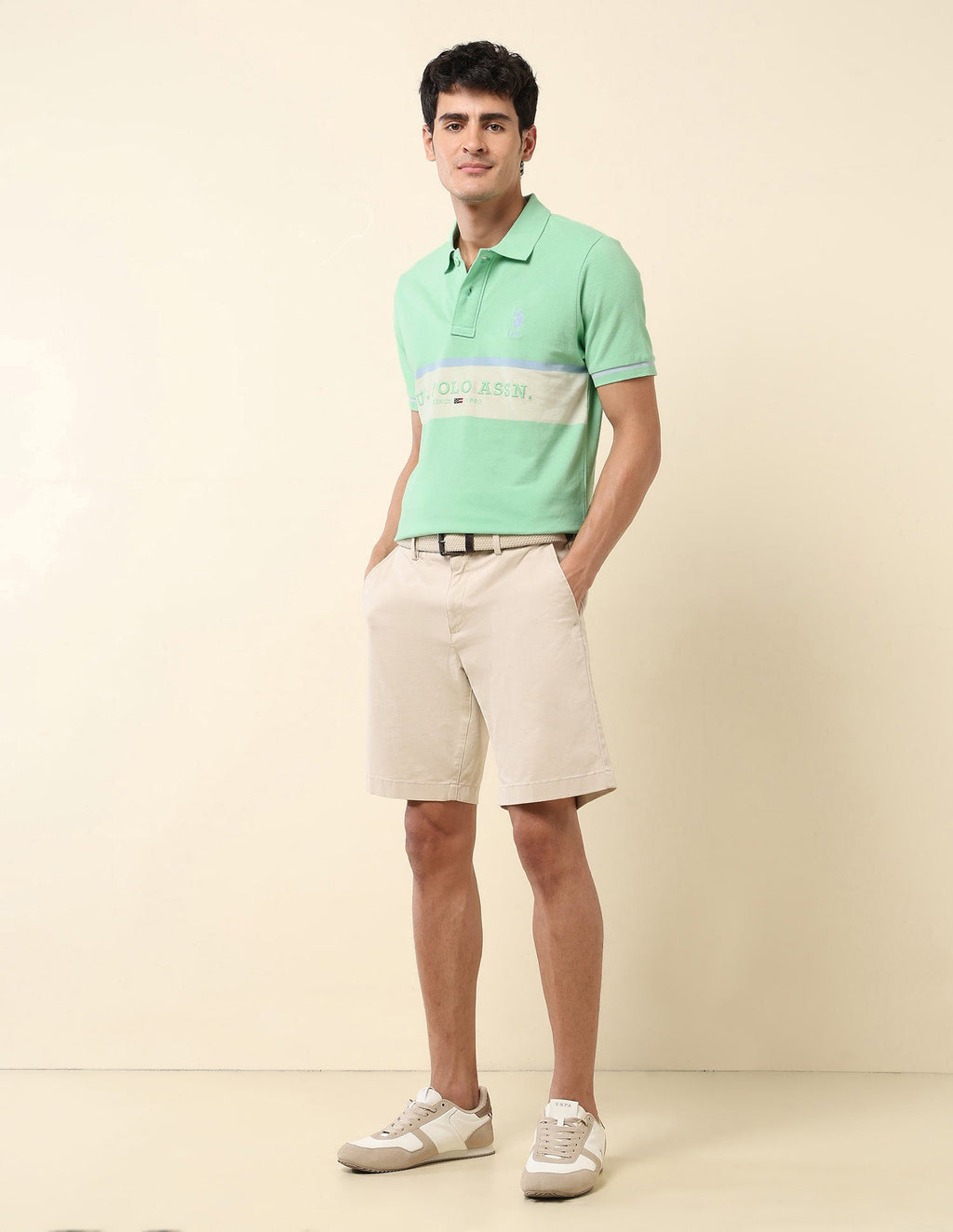 Brand Embroidered Summer Splash Polo Shirt
