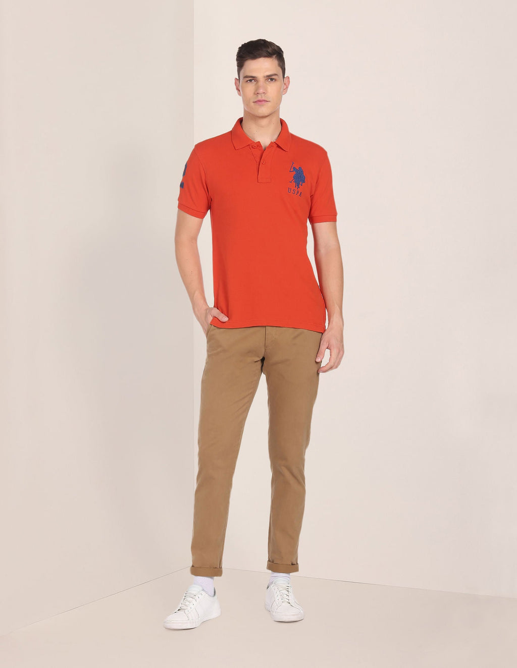 Compact Cotton Logo Polo Shirt