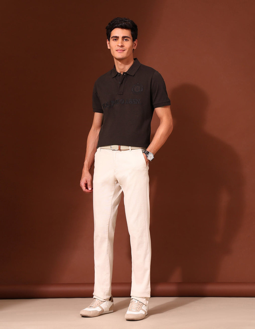 Brand Embroidered Classic Polo Shirt