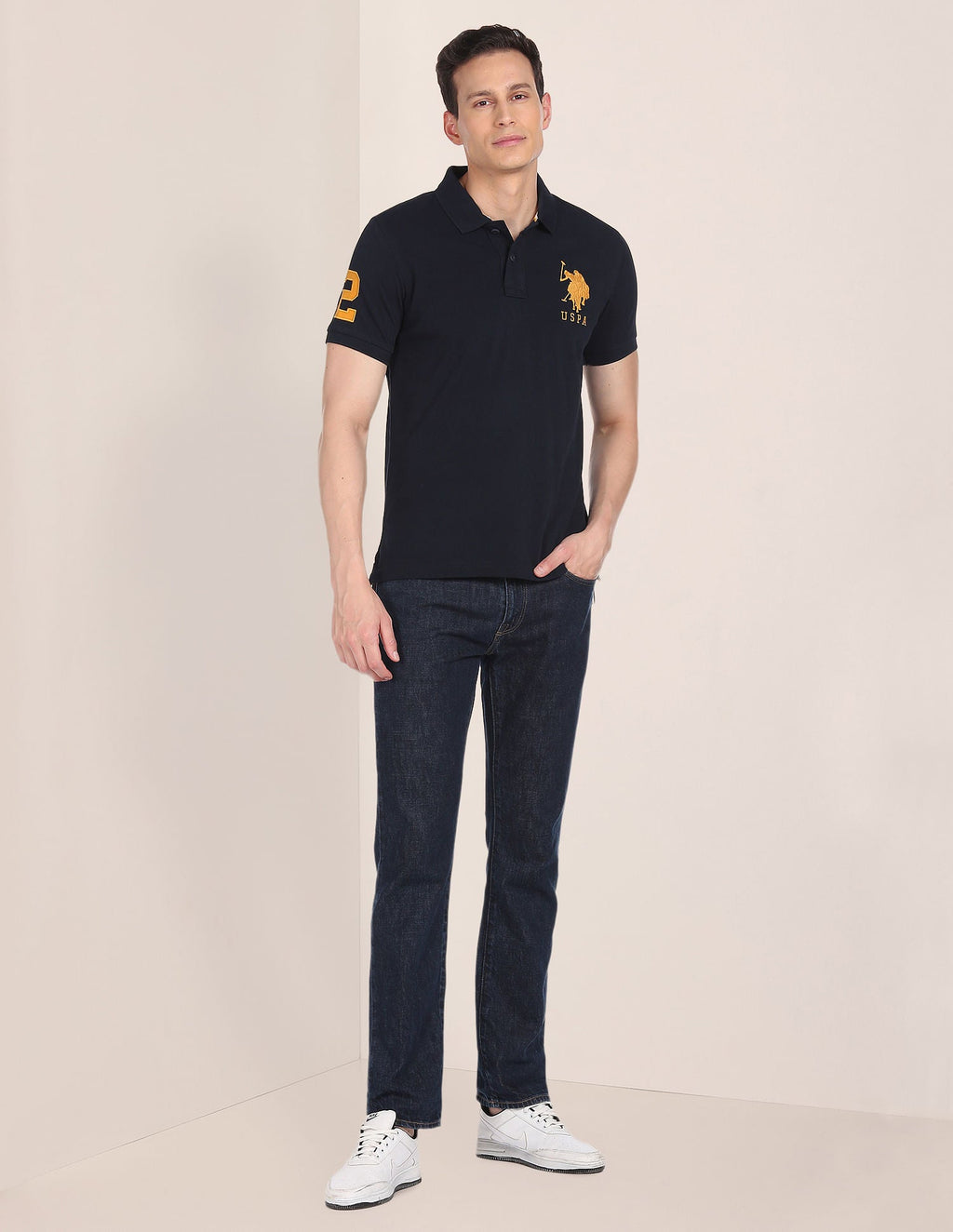 Compact Cotton Logo Polo Shirt