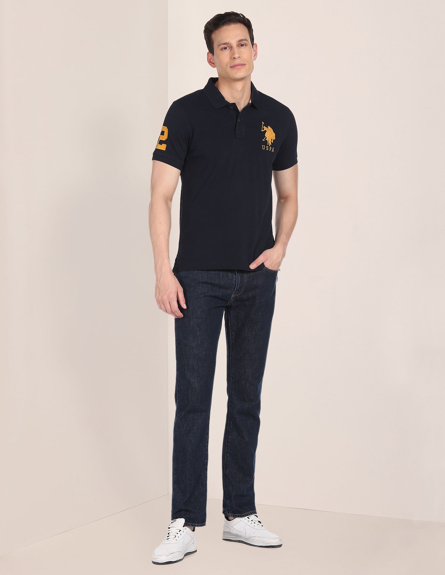 Compact Cotton Logo Polo Shirt