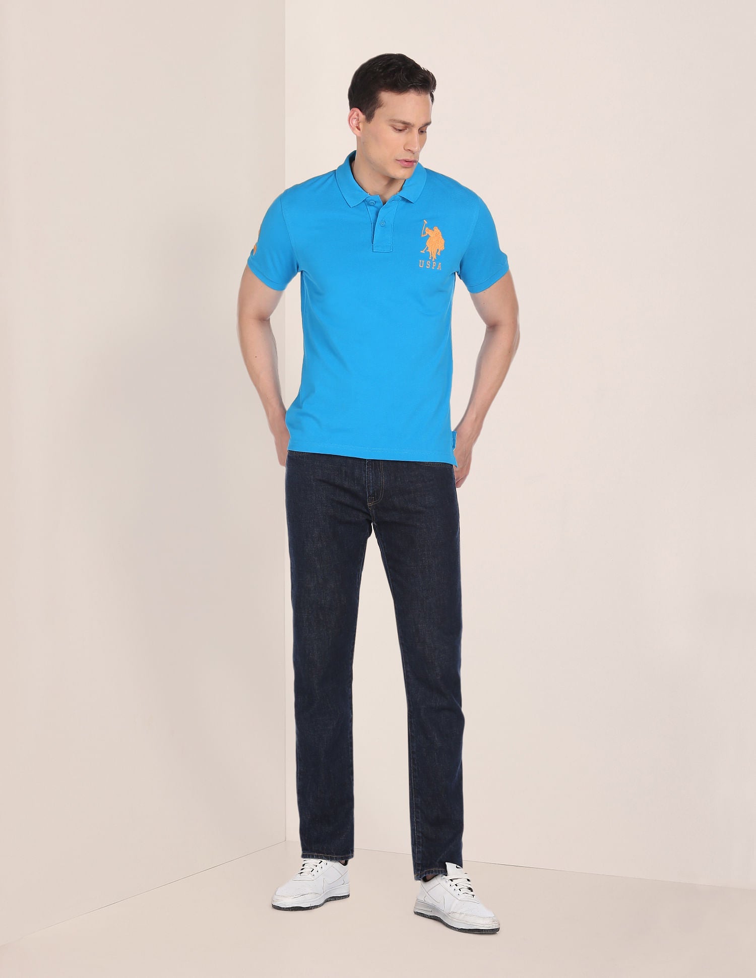 Compact Cotton Logo Polo Shirt