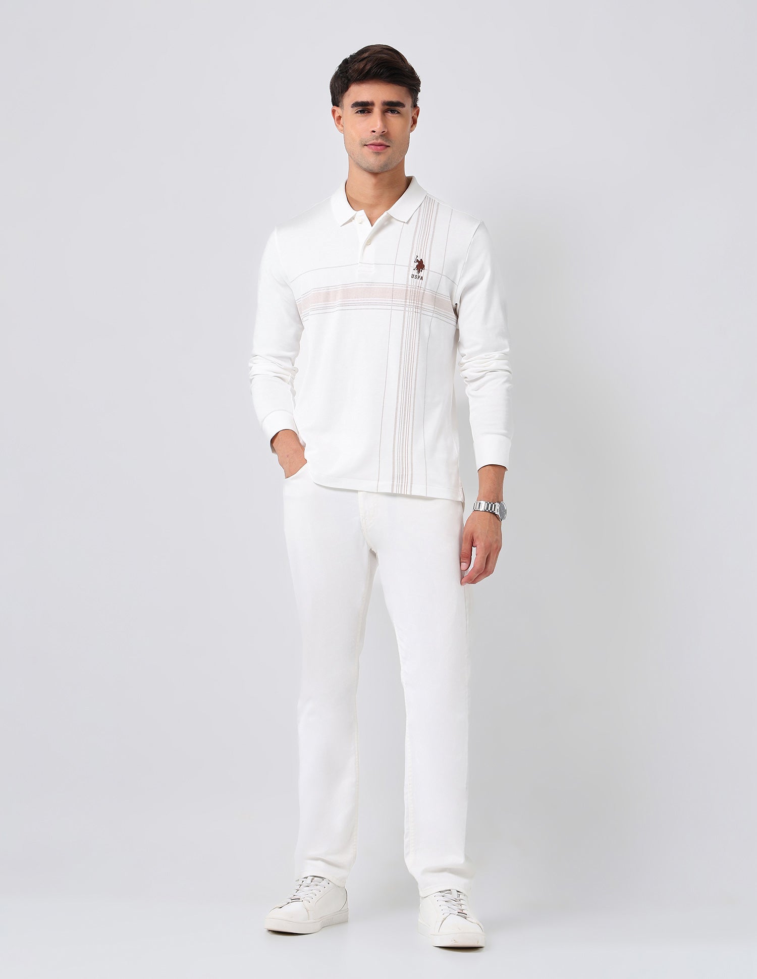 Checked Regular Fit Polo Shirt