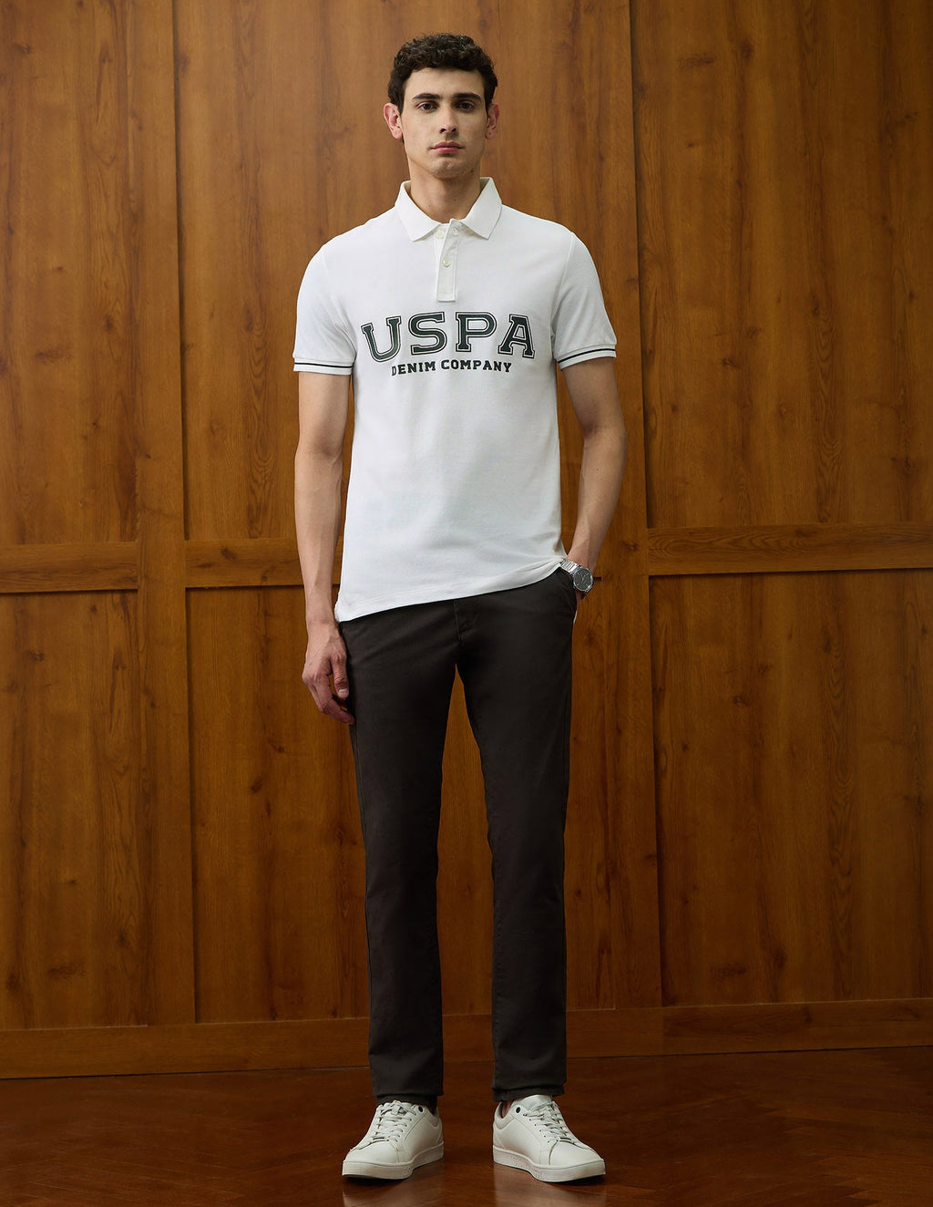 Brand Printed Varsity Theatre Polo Shirt