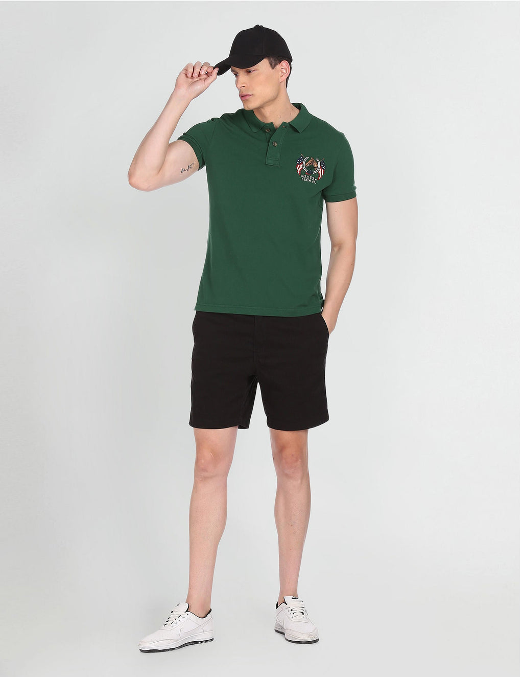 Cotton Solid Polo Shirt