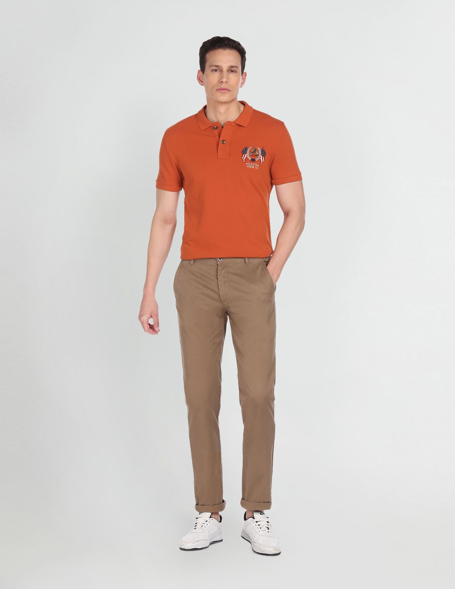 Cotton Solid Polo Shirt