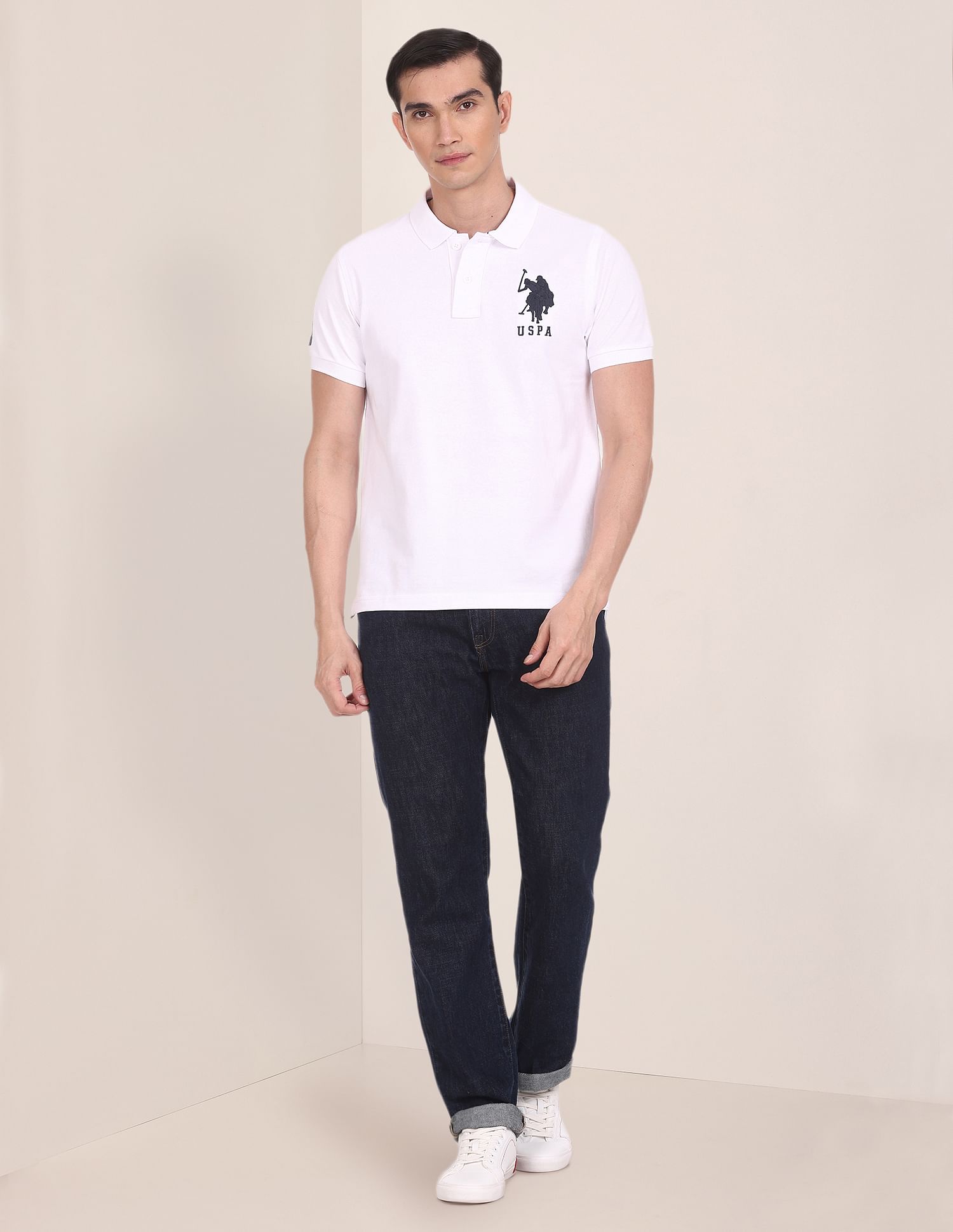 Compact Cotton Logo Polo Shirt