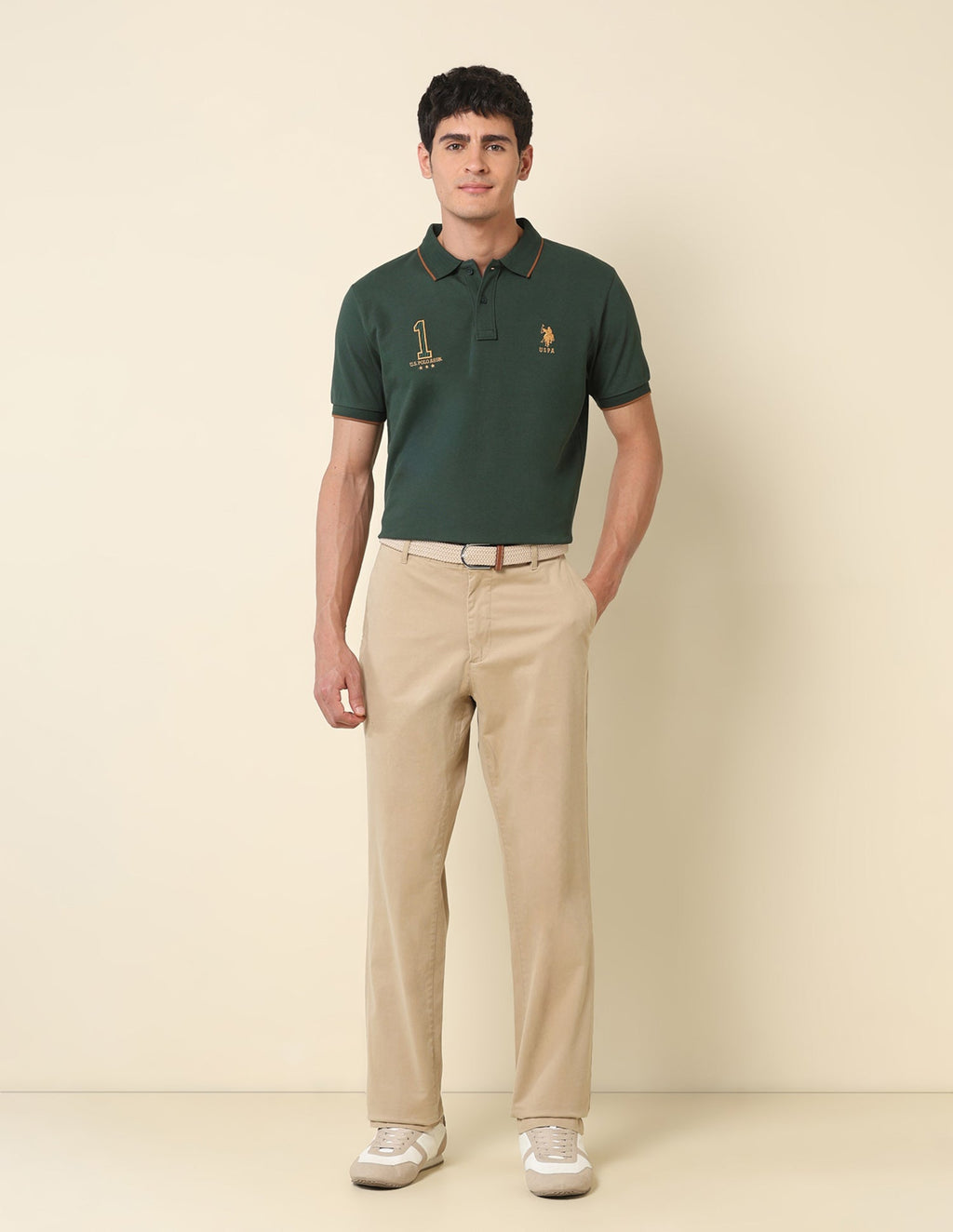Iconic Number Gold Cup Polo Shirt
