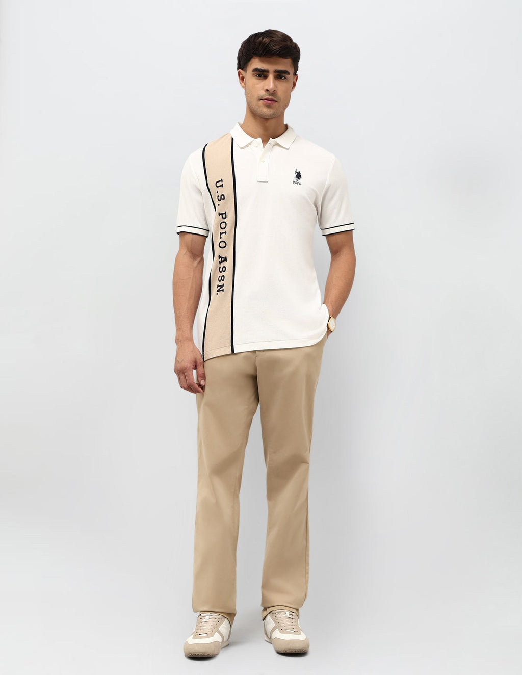 Brand Embroidered Regular Fit Polo Shirt