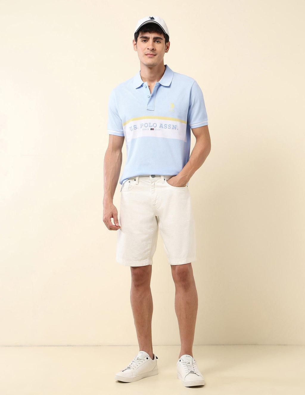 Brand Embroidered Summer Splash Polo Shirt
