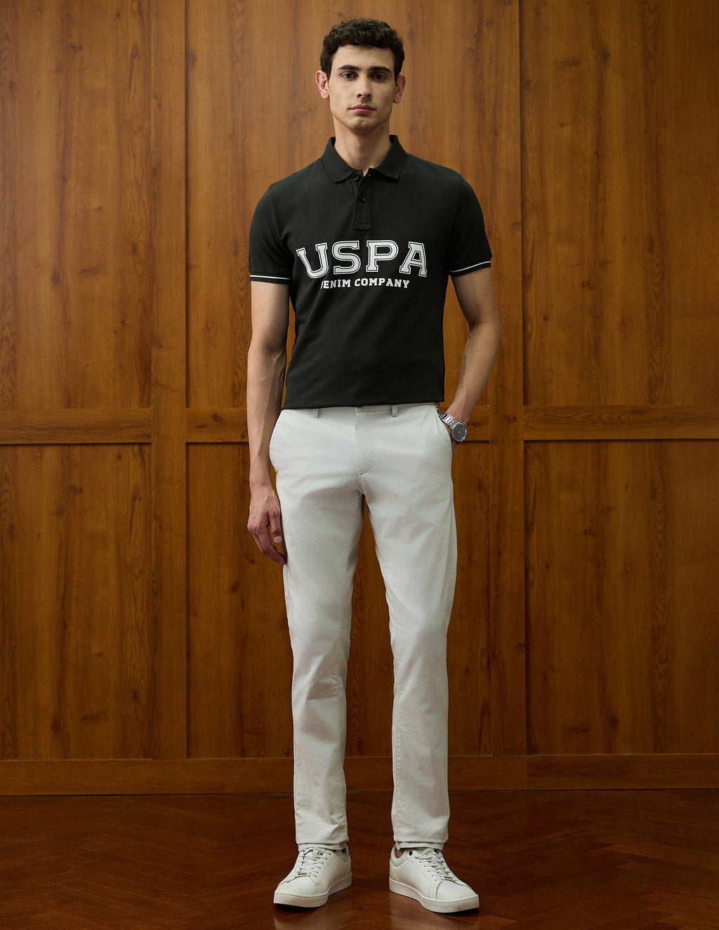 Brand Printed Varsity Theatre Polo Shirt